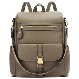 Backpack Purse for Women - Multi-pocket Leather backpack for Travel, Work &🐼